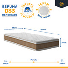 Cama Box Com Colchao De Espuma D33 Double Face Air Pro Forca