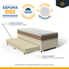 Cama Box Com Colchao De Espuma D33 Double Face Air Pro Forca