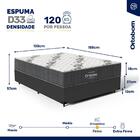 Cama Box Com Colchão De Espuma D33 Ortobom Airtech 100 Casal