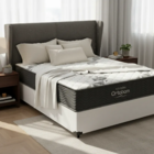 Cama Box Com Colchão De Espuma D33 Ortobom Airtech 100 Casal