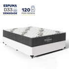 Cama Box Com Colchão De Espuma D33 Ortobom Airtech 100 Casal