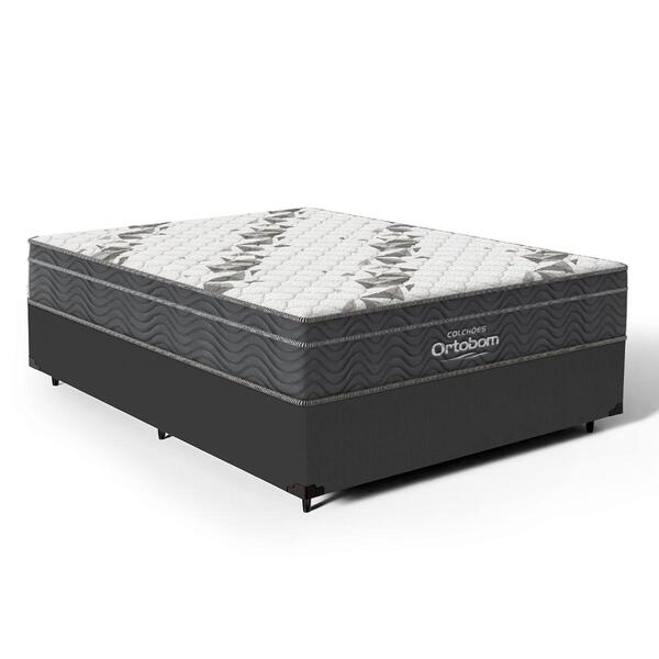 Cama Box Com Colchão De Espuma D33 Ortobom Airtech Ortopillow