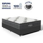 Cama Box Com Colchão De Espuma D33 Ortobom Airtech Ortopillow