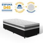 Cama Box Com Colchão De Espuma D45 Double Face Air Pro Força