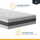 Cama Box Com Colchão De Espuma D45 Double Face Air Pro Força