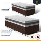 Cama Box Com Colchao De Espuma D45 Double Face Air Pro Forca