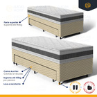 Cama Box Com Colchao De Espuma D45 Double Face Air Pro Forca