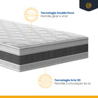 Cama Box Com Colchao De Espuma D45 Double Face Air Pro Forca