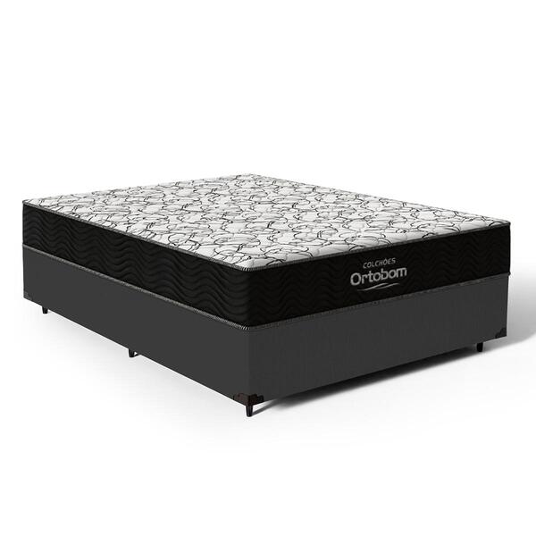 Cama Box Com Colchão De Espuma D45 Ortobom Airtech 150 Casal