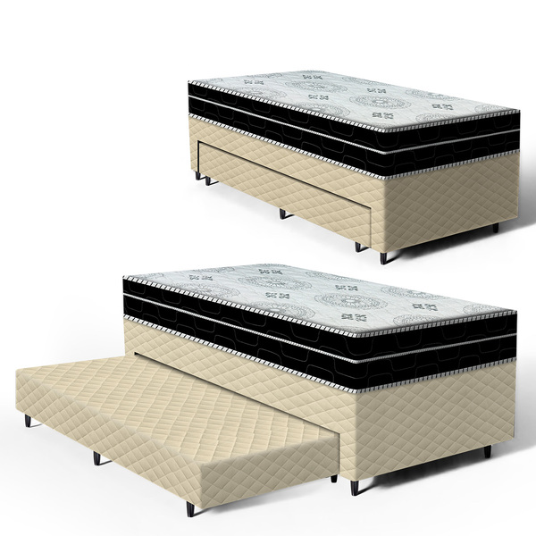 Cama Box Com Colchao De Espuma D45 Pillow In Anjos Ortoconfor