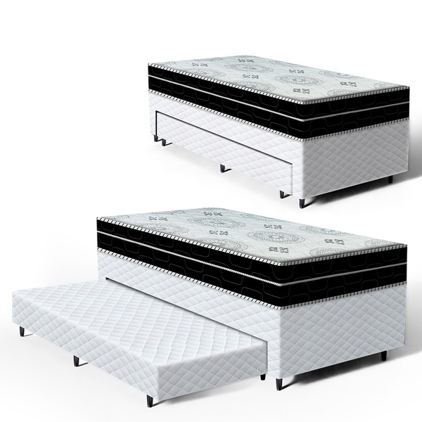 Cama Box Com Colchao De Espuma D45 Pillow In Anjos Ortoconfor