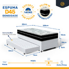 Cama Box Com Colchao De Espuma D45 Pillow In Anjos Ortoconfor