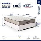 Cama Box Com Colchão De Espuma D60 Ortobom Double Face Force