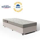 Cama Box Com Colchão De Espuma Ortobom Light Liso Solteiro 78