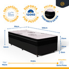 Cama Box Com Colchão De Espuma Pillow In Orthoplus Solteiro 8