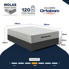 Cama Box Com Colchão De Molas Ensacadas Ortobom One Face Plen