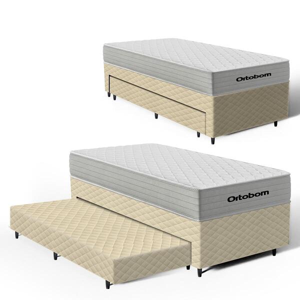 Cama Box Com Colchão De Molas Ensacadas Ortobom One Face Plen