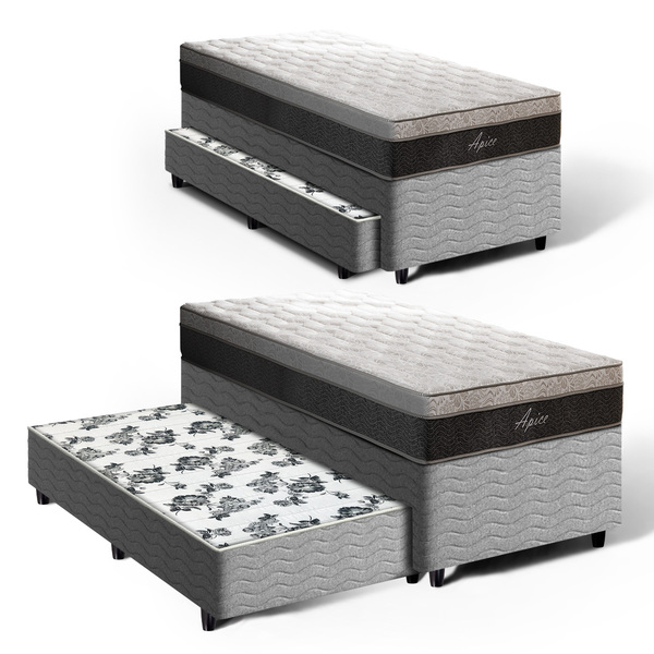 Cama Box Com Colchão De Molas Ensacadas Pillow In Apice + Aux