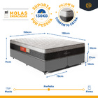 Cama Box Com Colchão De Molas Ensacadas Pillow In Apice Queen