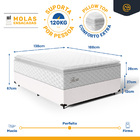 Cama Box Com Colchão De Molas Ensacadas Pillow Top Flora Casa