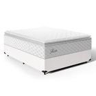 Cama Box Com Colchão De Molas Ensacadas Pillow Top Flora Casa