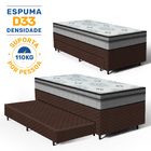 Cama Box Com Colchao Espuma D33 Pillow In Anjos Ortosleep + A