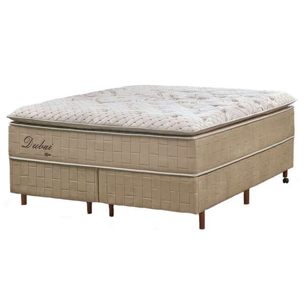 Cama Box Com Colchão King Dubai Molas Ensacadas (77x193x203)