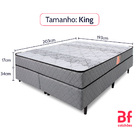 Cama Box com Colchão King Ortopédico Espuma D33 Firme 193x203