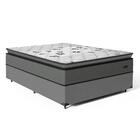 Cama Box Com Colchão Resistence Espuma  D33 Pillow Top Casal