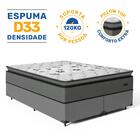 Cama Box Com Colchão Resistence Espuma  D33 Pillow Top Queen