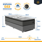 Cama Box Com Colchão Resistence Espuma  D33 Pillow Top Soltei