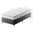 Cama Box Com Colchão Solteirão Howie Espuma D33 (17x108x198)