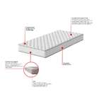 Cama Box Com Colchão Solteirão Howie Espuma D33 (17x96x203) B