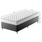 Cama Box Com Colchão Solteiro Howie Espuma D28 (17x88x188) Br