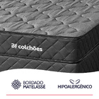 Cama Box com Colchão Solteiro Ortopédico Espuma D45 Extra Fir