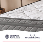 Cama Box com Colchão Solteiro Ortopédico Espuma D45 Extra Fir