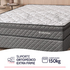 Cama Box com Colchão Solteiro Ortopédico Espuma D45 Extra Fir