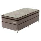 Cama Box Com Colchão Solteiro Supreme Mola Ensacada (72x88x18