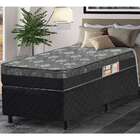Cama Box Com Colchão Solteiro Viena Ll Molas Ensacadas Preta