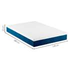 Cama Box Com Colchão Viúva Guldi Macio Mola Ensacada Azul