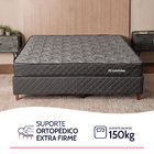 Cama Box com Colchão Viúva Ortopédico Espuma D45 Extra Firme