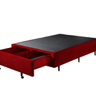 Cama Box Com Sapateira Solteiro 88x188x30 Cm Móveis Digital -