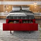 Cama Box Com Sapateira Solteiro 96x203x30 Cm Móveis Digital -