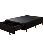 Cama Box Com Sapateira Solteiro 96x203x30 Cm Móveis Digital -