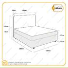 Cama Box Conjugada Casal De Molas Ensacadas Montana + Cabecei