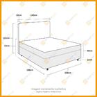 Cama Box Conjugada Casal Ortopédica D28 Unique + Cabeceira Ca