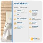 Cama Box Conjugada Ortopedica De Espuma Casal Lucas Home Uniq