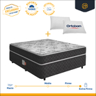 Cama Box Conjugada Ortopédica Viúva De Espuma Com 2 Travessei