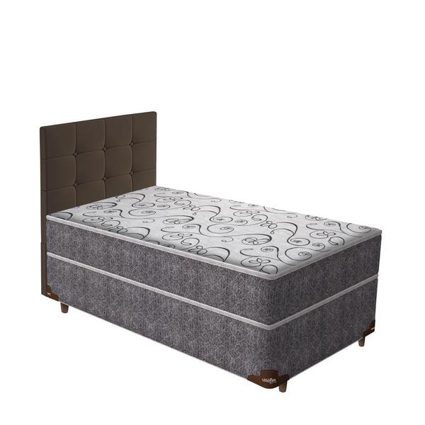 Cama Box Conjugada Solteira De Molas Ensacadas Montana + Cabe