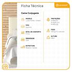 Cama Box Conjugada Solteiro De Espuma D28 - Lucas Home - Ariz